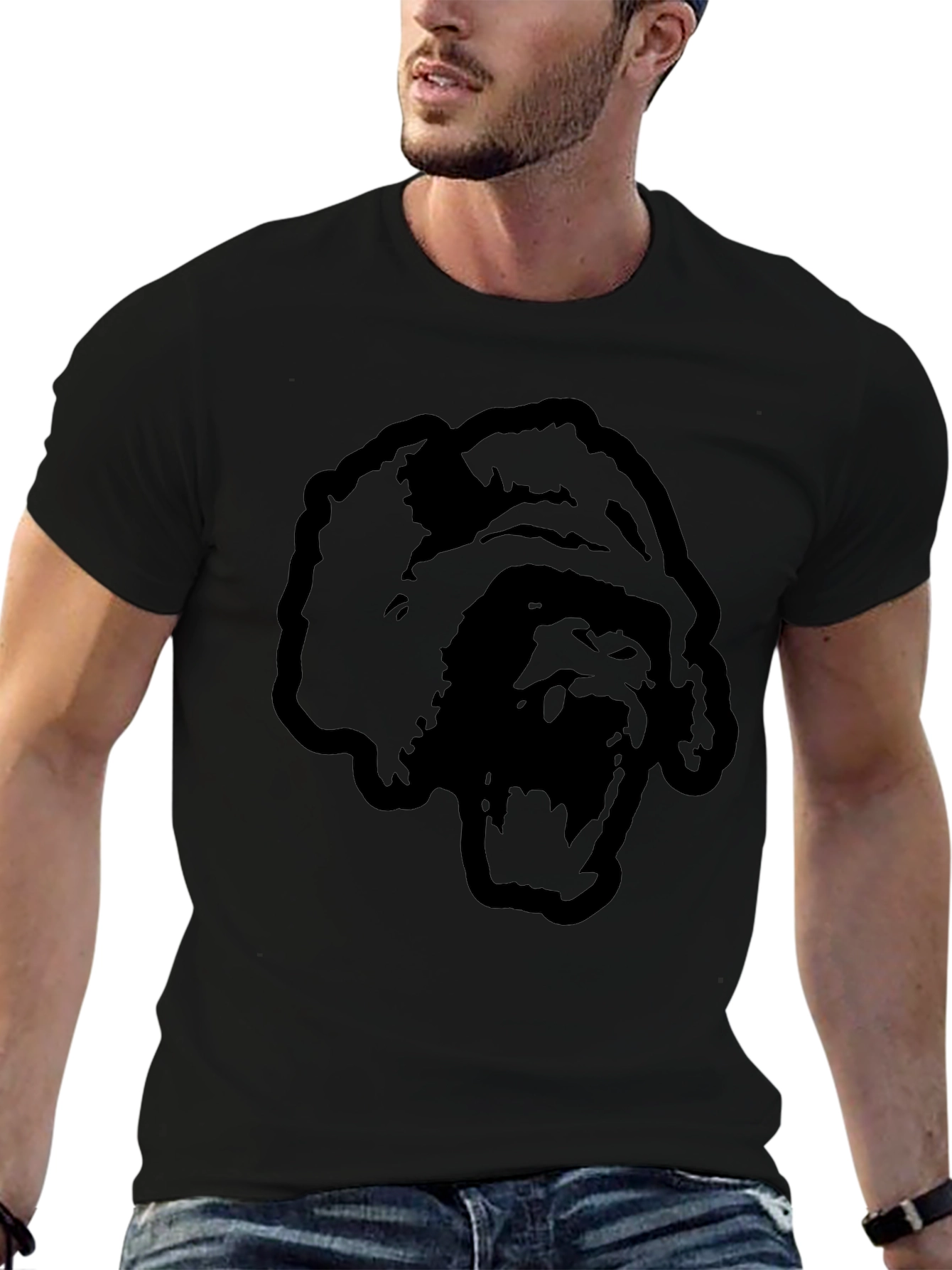 Black Gorilla Graphic Tee - Stylish and Bold