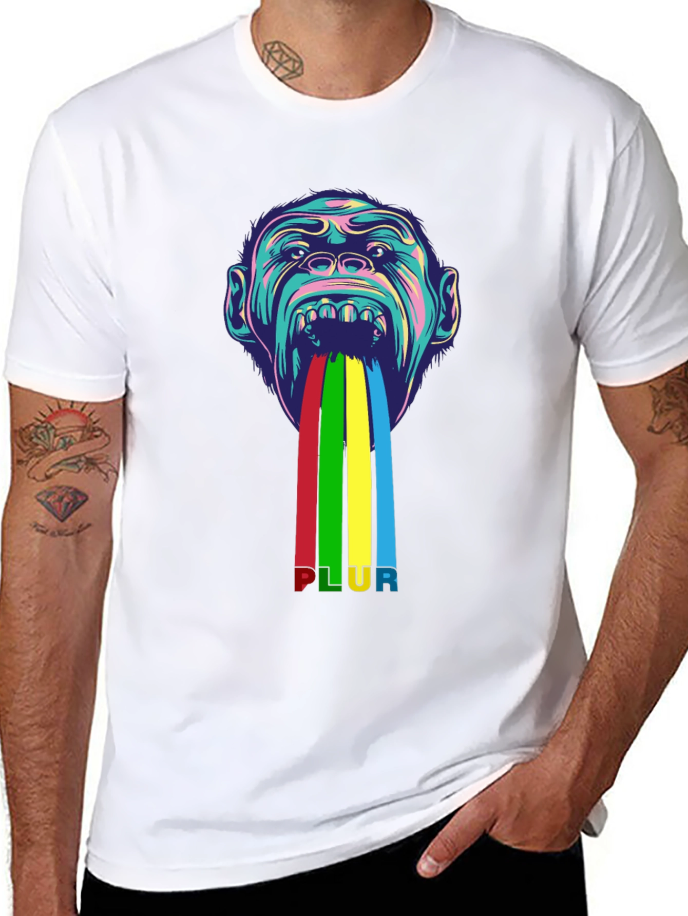 Colorful Monkey Tee