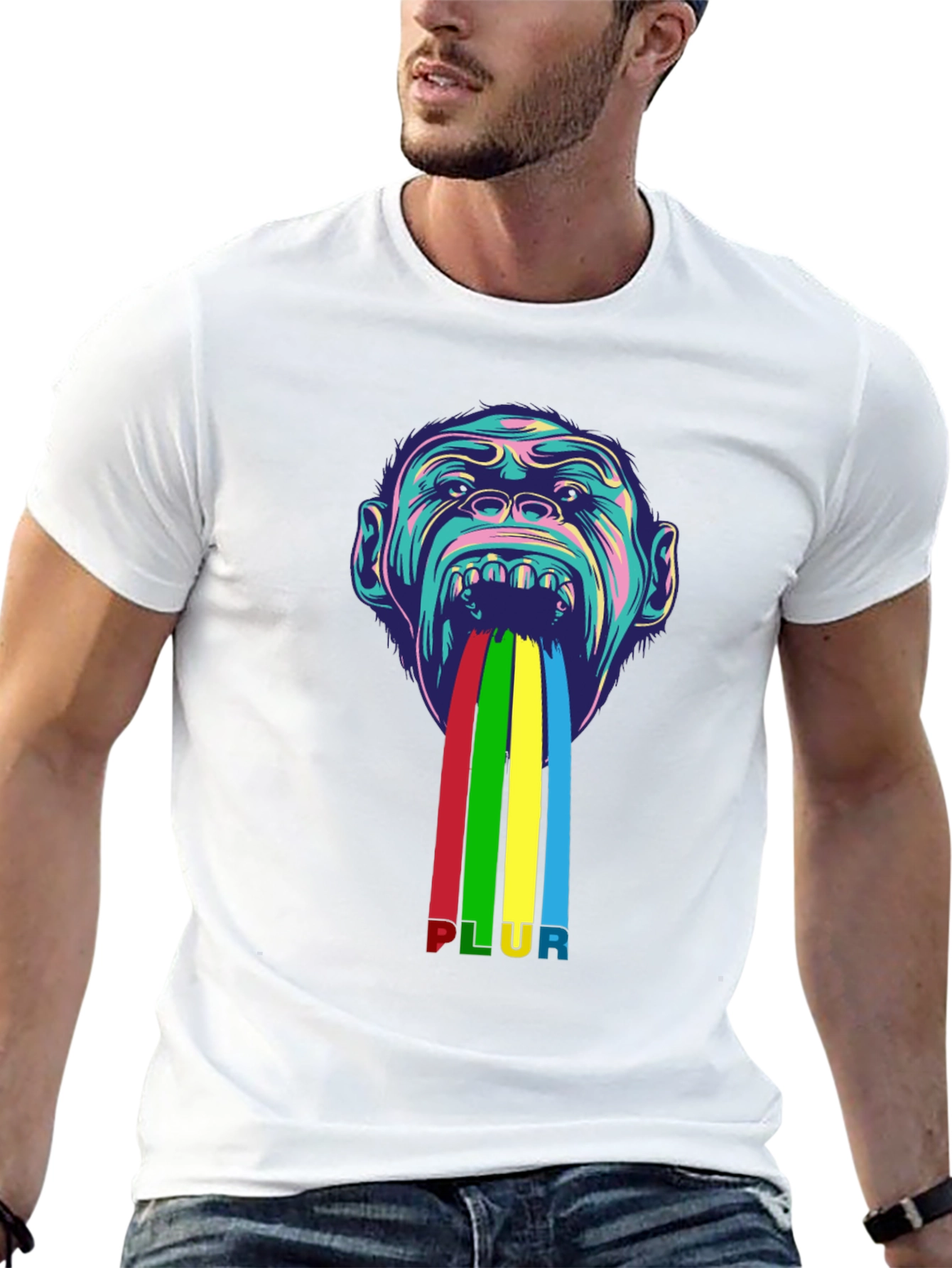 Colorful Monkey Tee