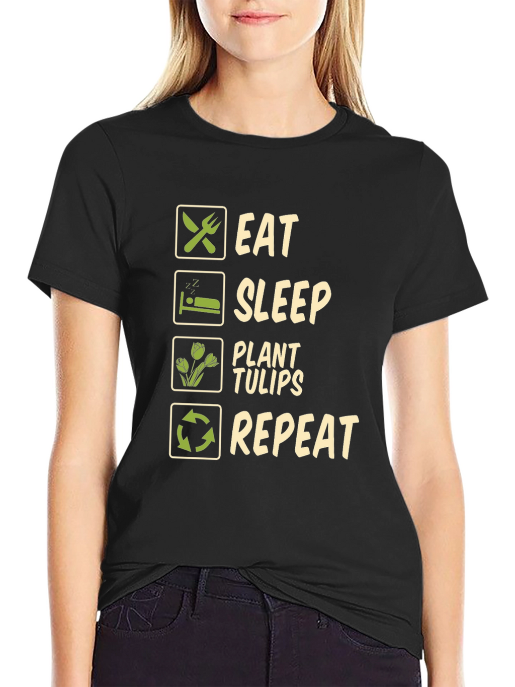 Eat Sleep Plant Tulips Repeat T-Shirt