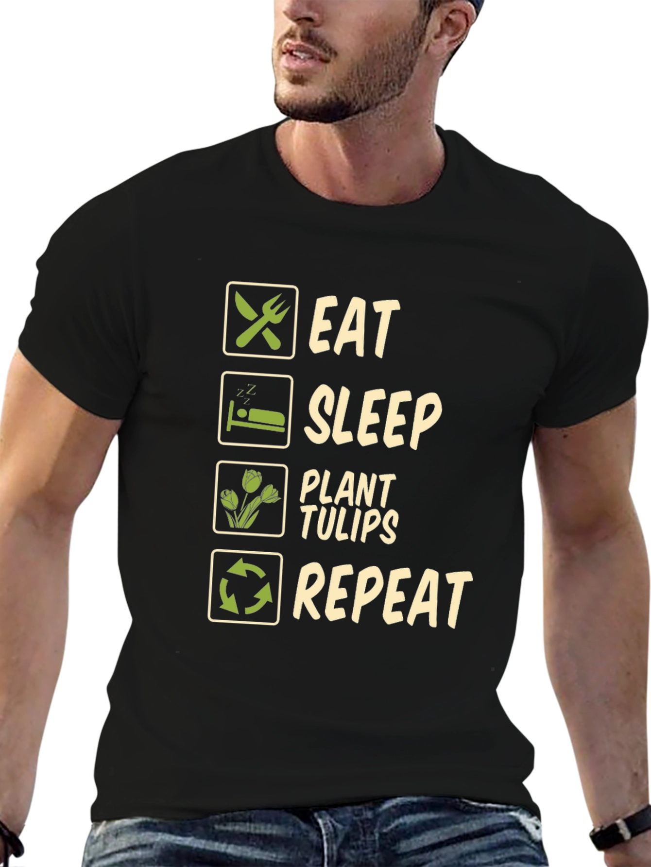 Eat Sleep Plant Tulips Repeat T-Shirt