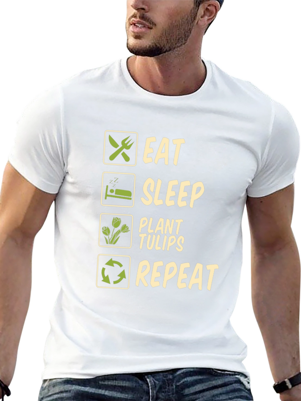 Eat Sleep Plant Tulips Repeat T-Shirt