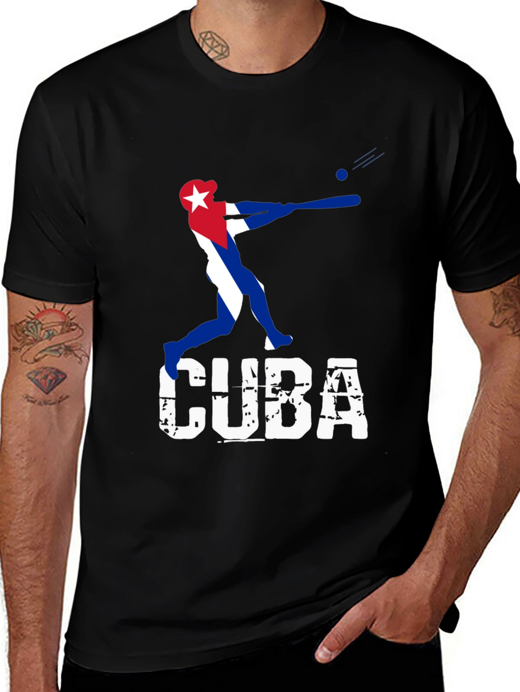 Cuba Baseball Graphic Tee
