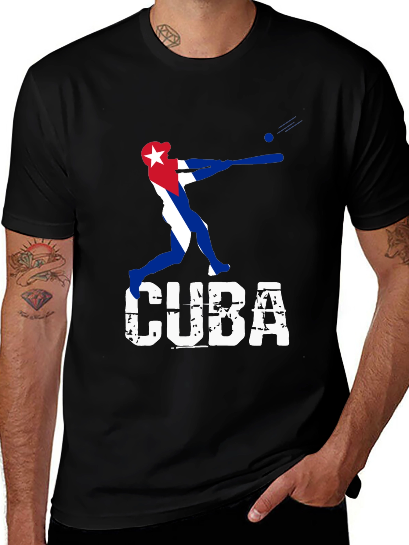 Cuba Baseball Graphic Tee