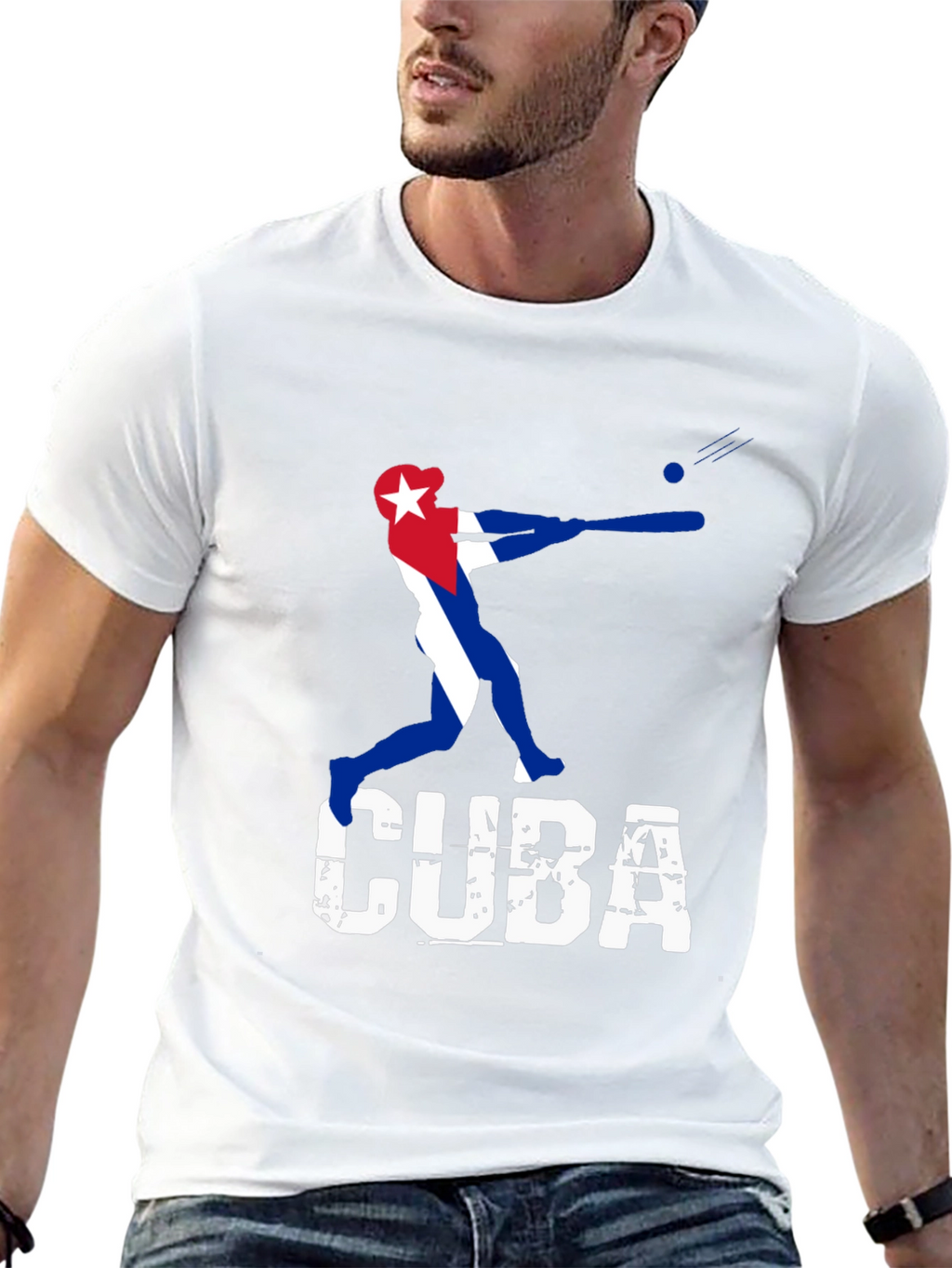Cuba Baseball Graphic Tee