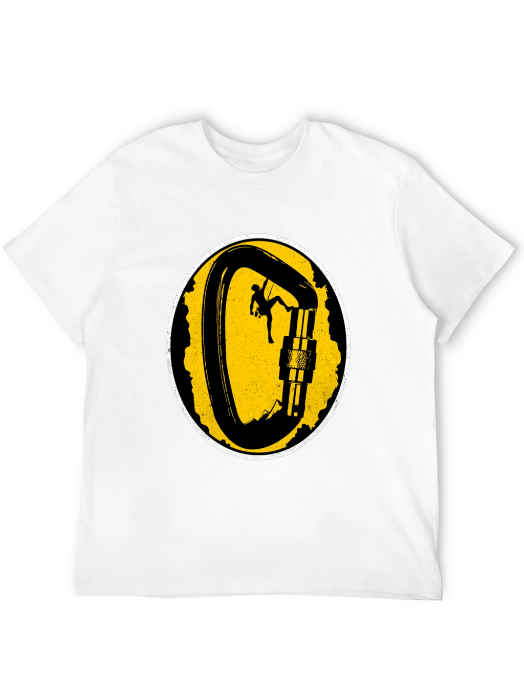 Climbing Carabiner Graphic T-Shirt - Black