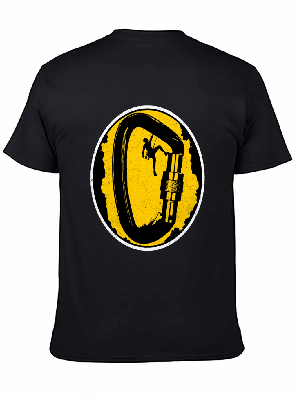 Climbing Carabiner Graphic T-Shirt - Black