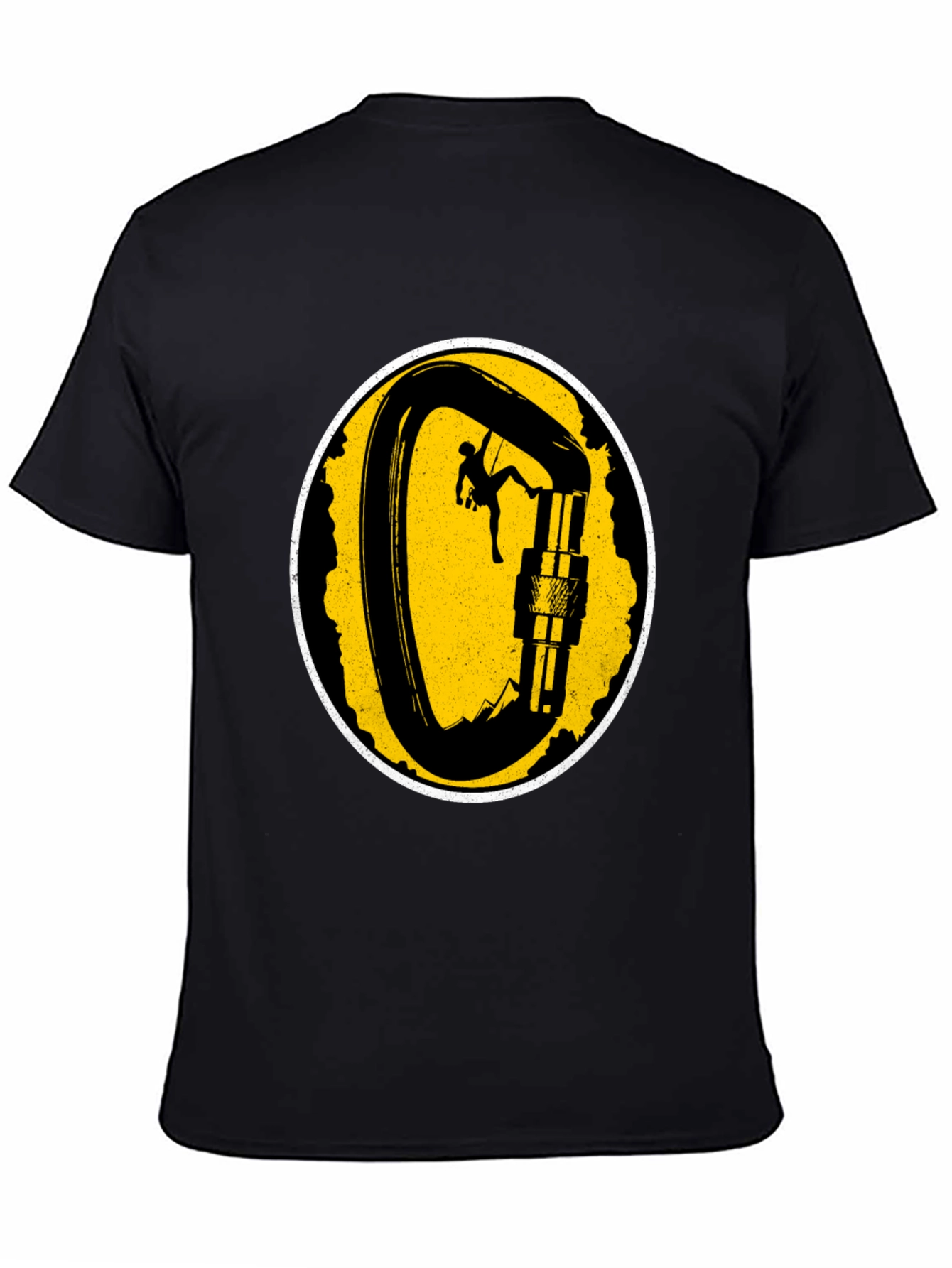 Climbing Carabiner Graphic T-Shirt - Black