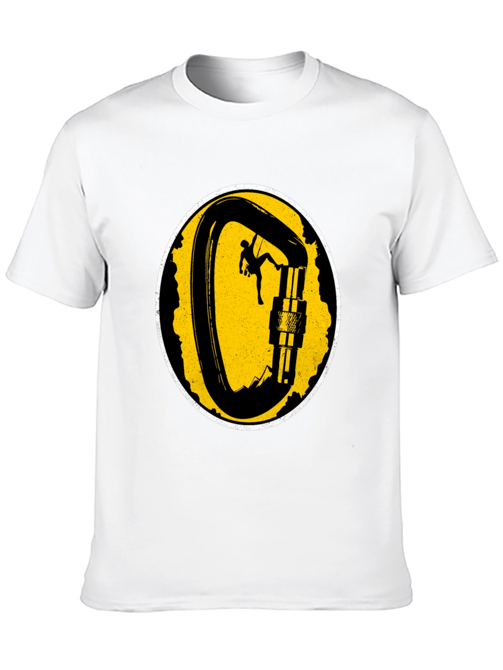Climbing Carabiner Graphic T-Shirt - Black
