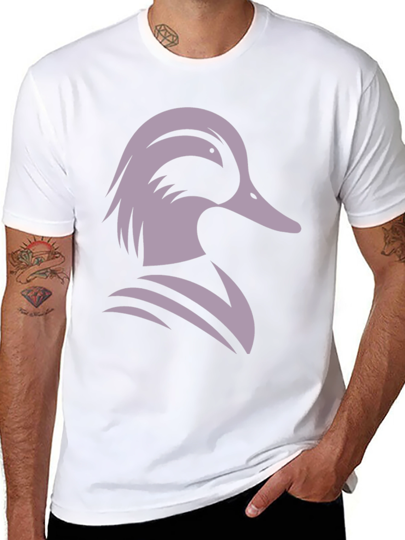 Duck Graphic Tee - Cool Casual Black T-Shirt