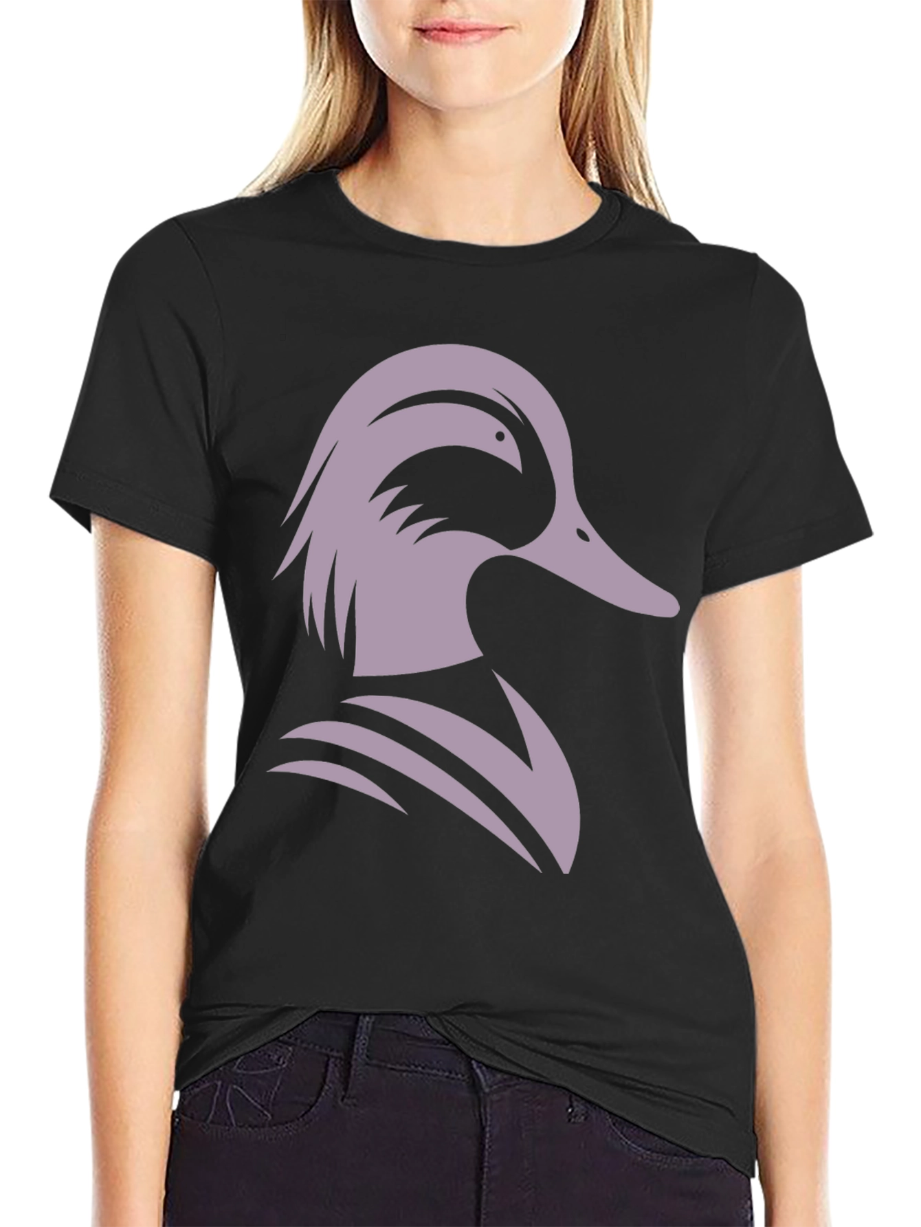 Duck Graphic Tee - Cool Casual Black T-Shirt