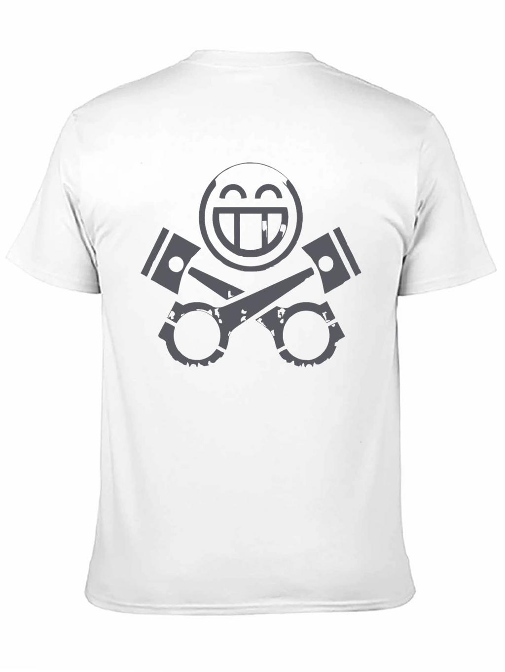 Edgy Graphic Tee: Smile Pistons