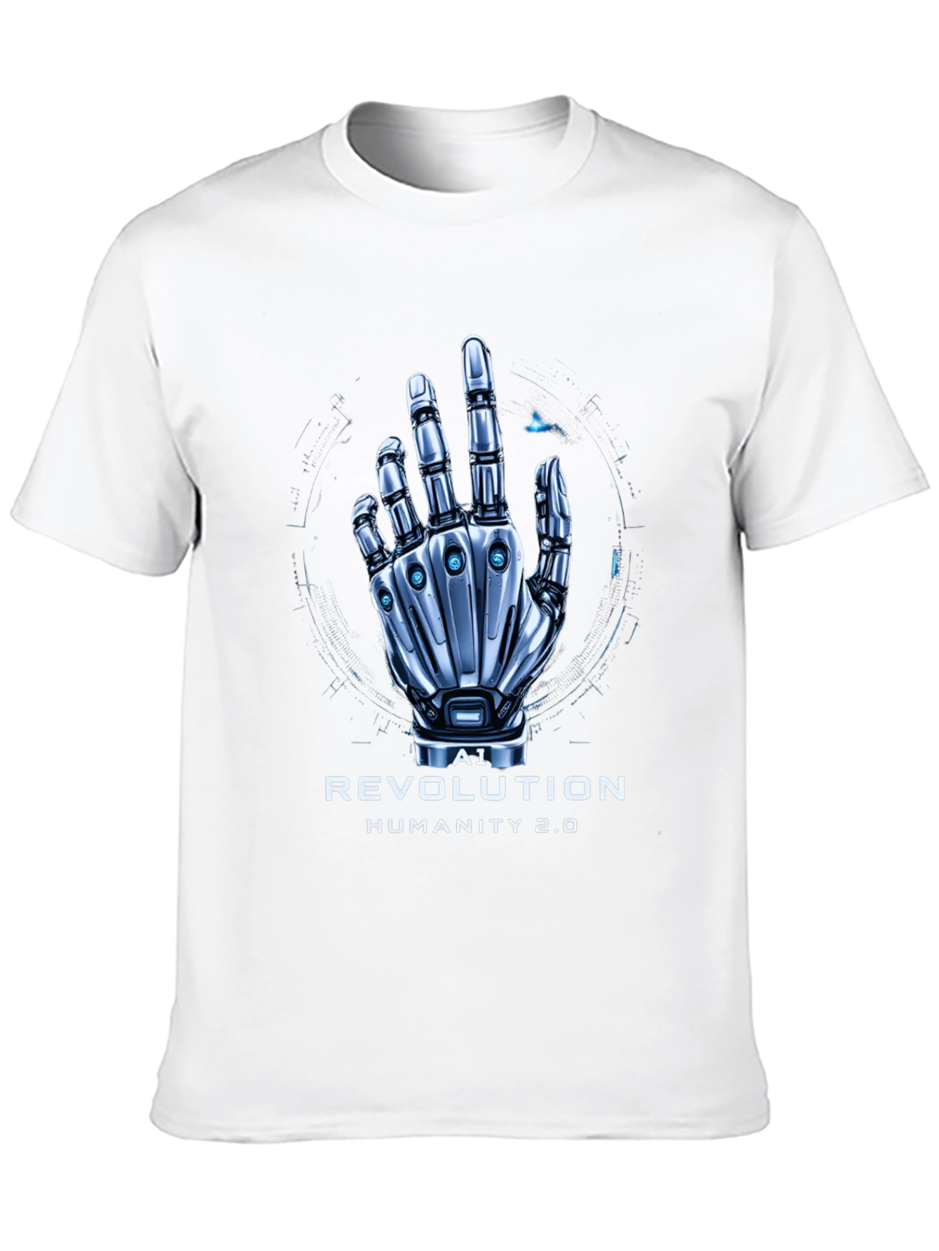 AI Revolution T-Shirt | Futuristic Robot Hand Design