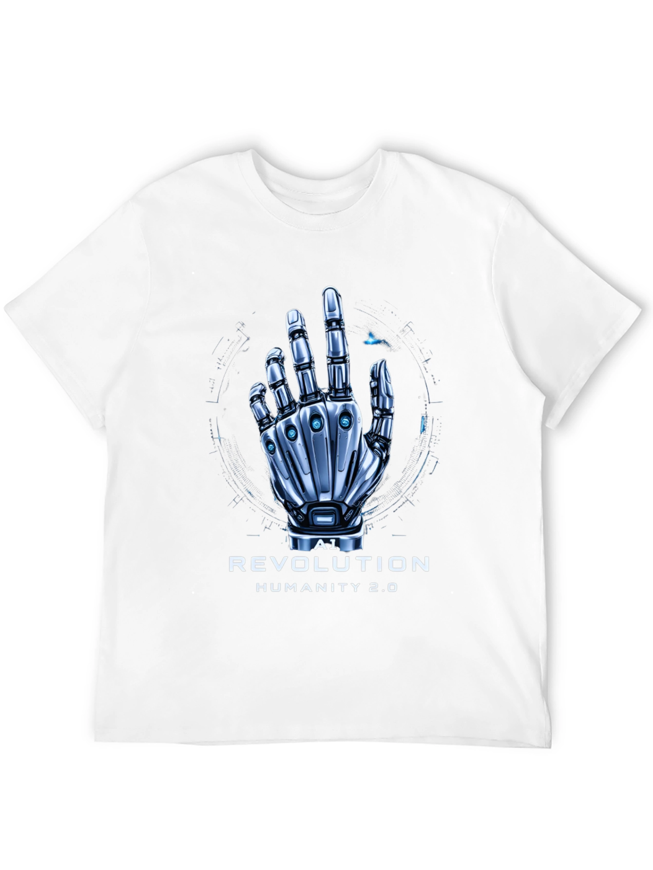 AI Revolution T-Shirt | Futuristic Robot Hand Design