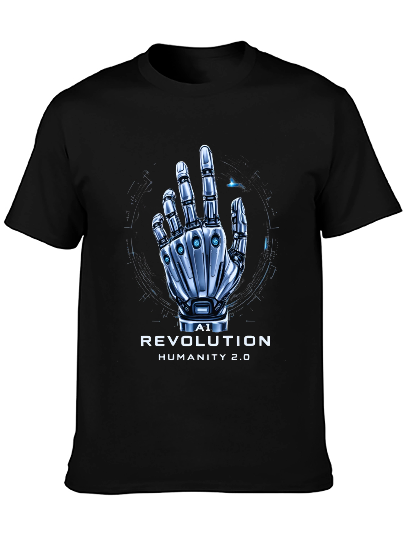 AI Revolution T-Shirt | Futuristic Robot Hand Design