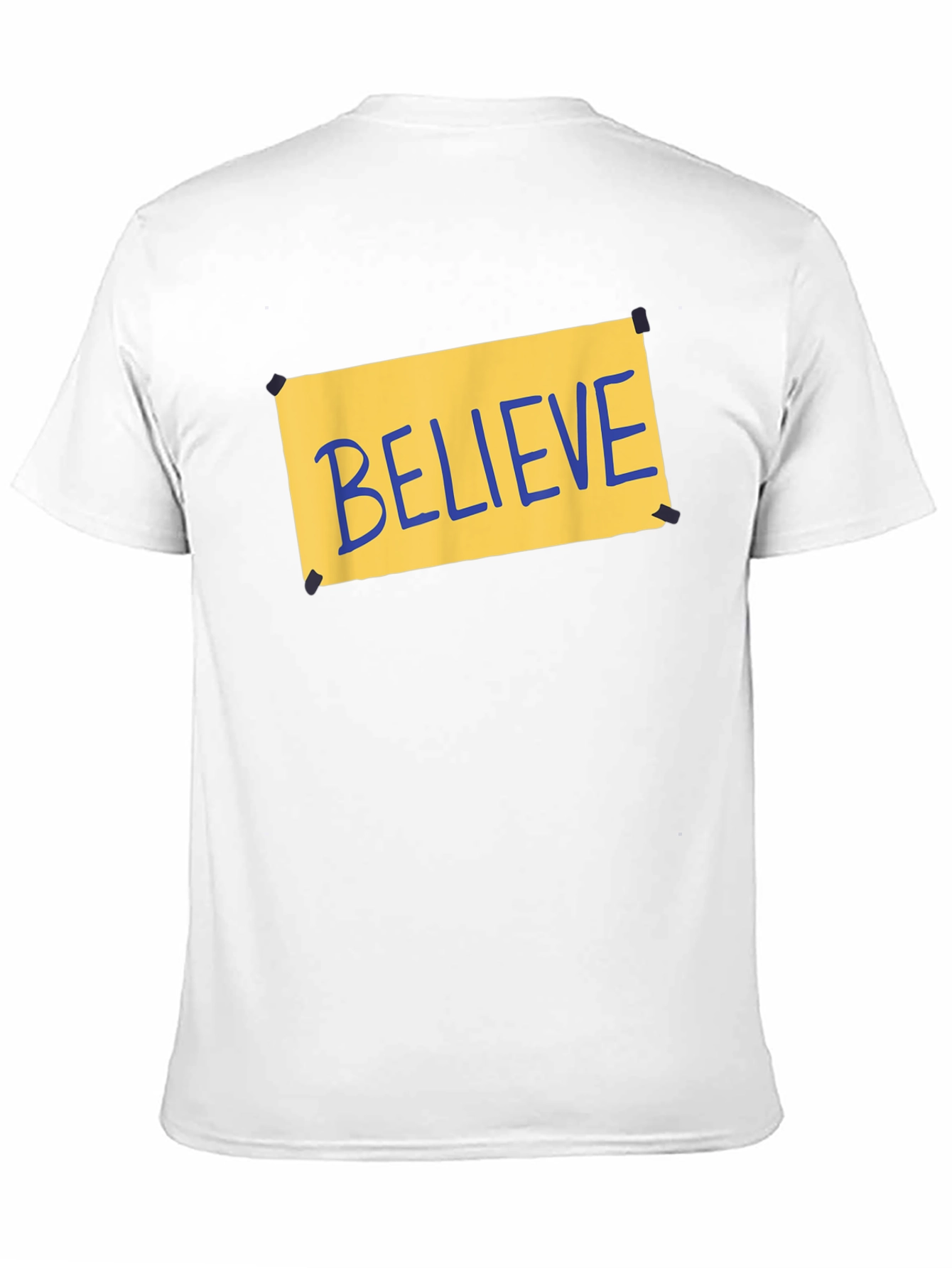 Believe Graphic T-Shirt - Black Crew Neck Tee