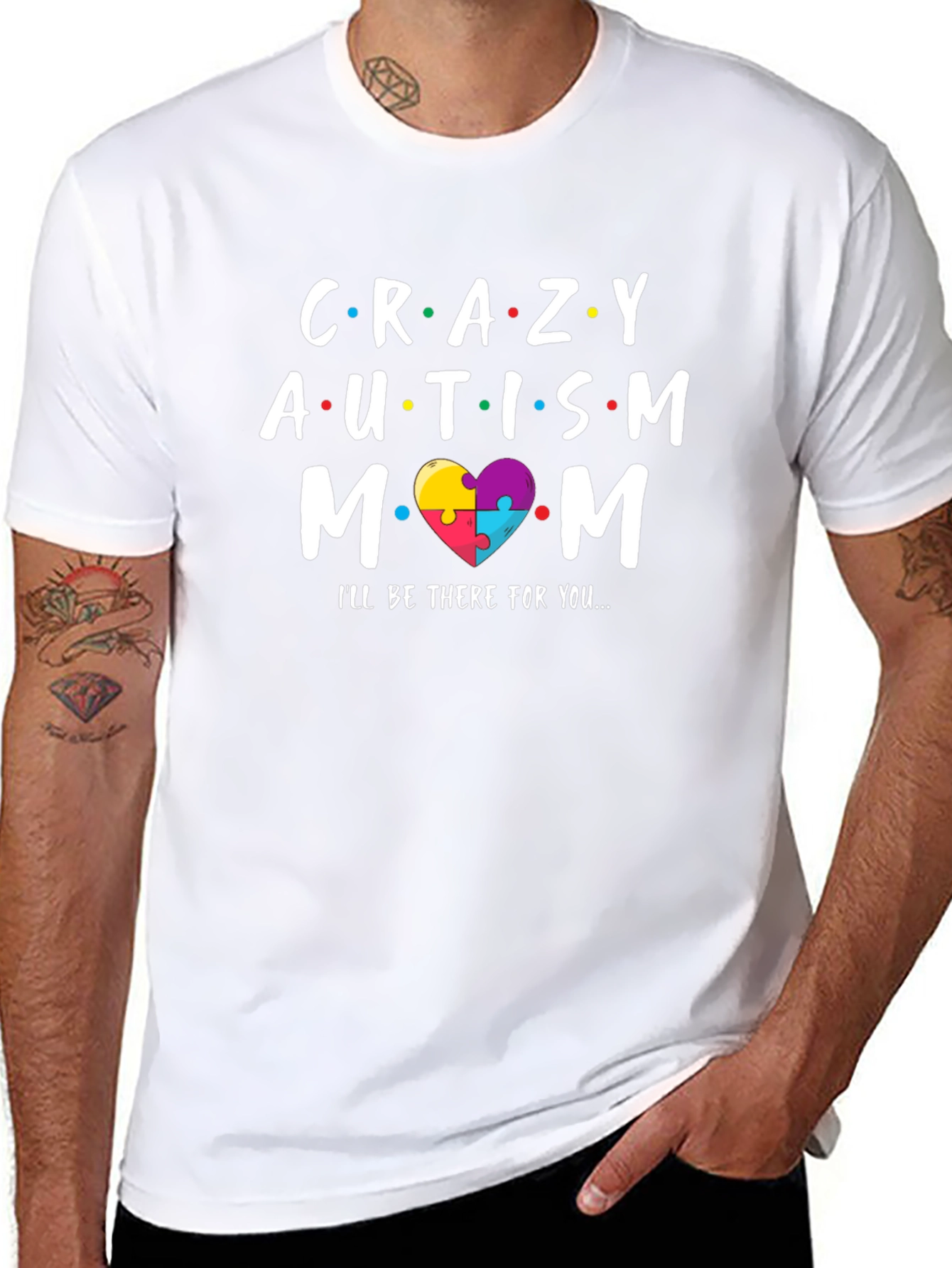 Crazy Autism Mom T-Shirt - Support Tee
