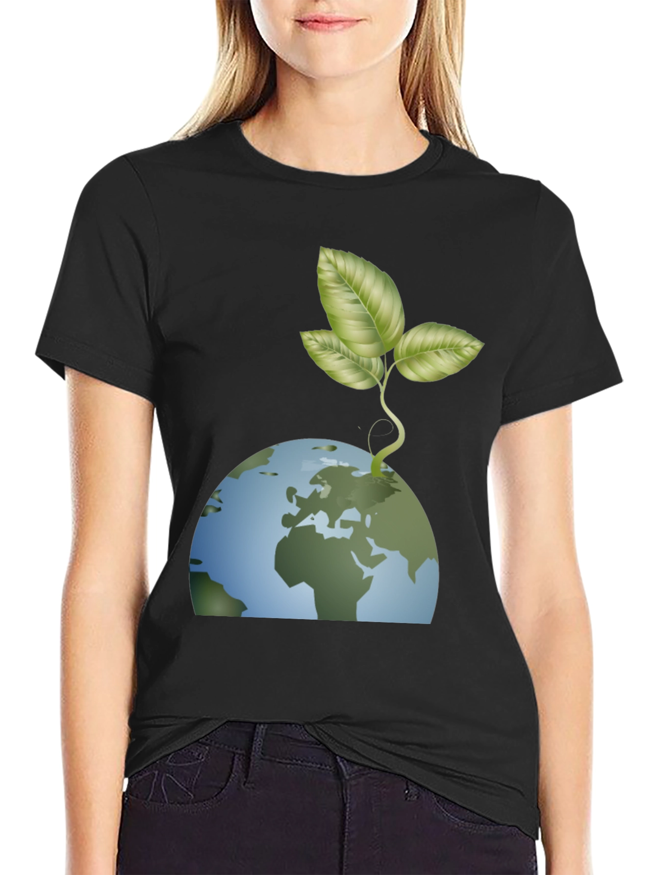 Earth Day T-Shirt - Growing Green Planet Design
