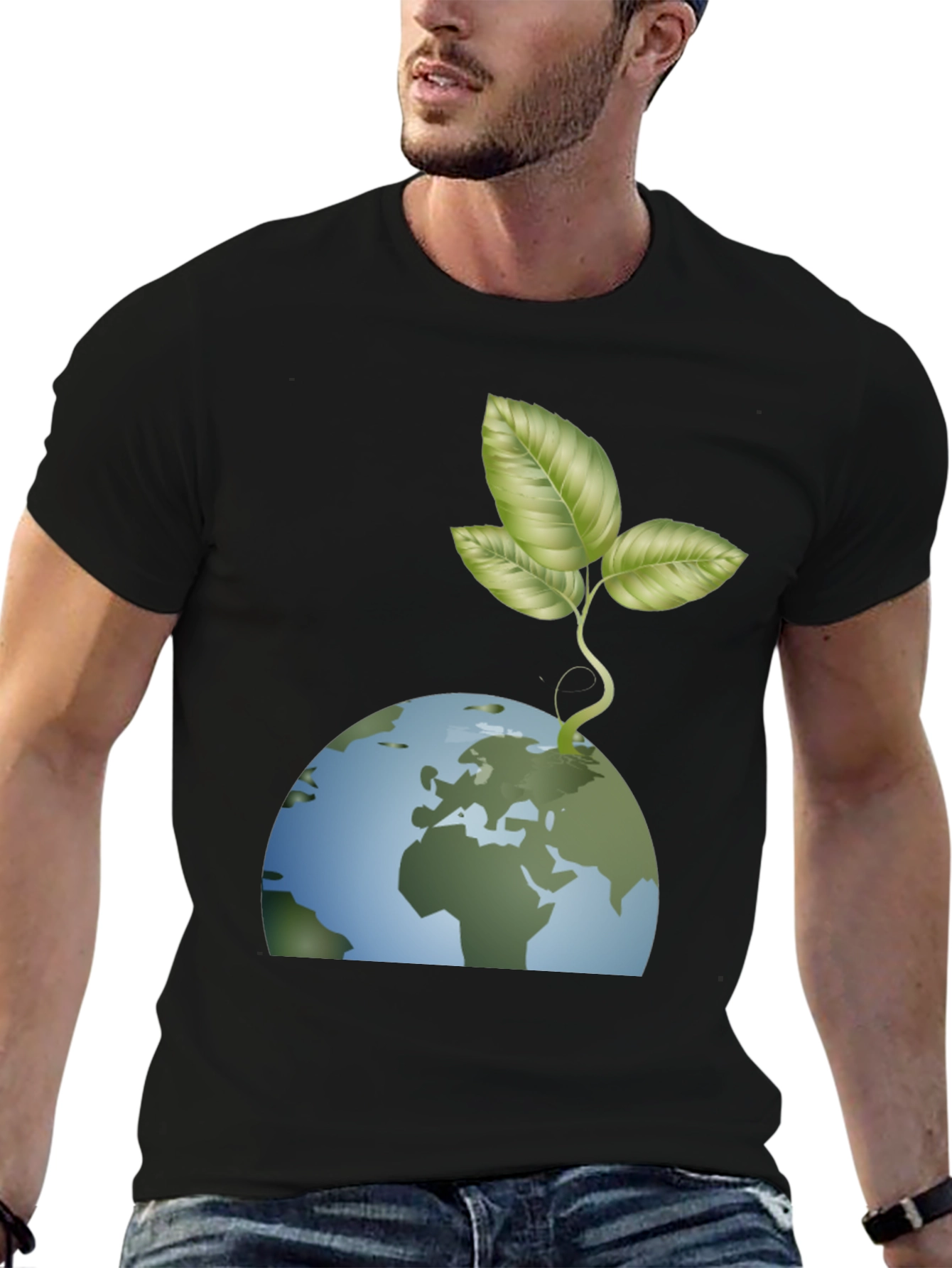 Earth Day T-Shirt - Growing Green Planet Design