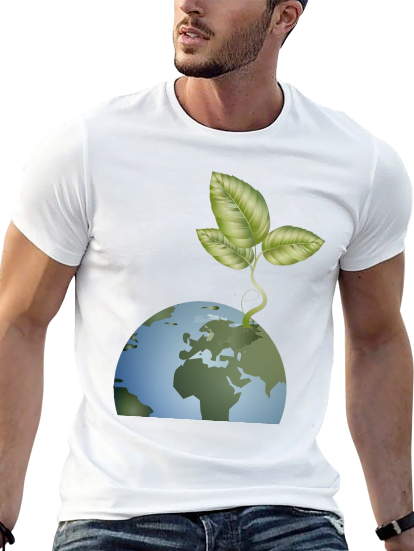 Earth Day T-Shirt - Growing Green Planet Design
