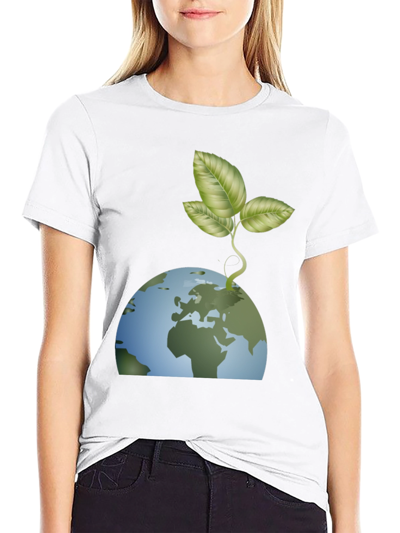 Earth Day T-Shirt - Growing Green Planet Design