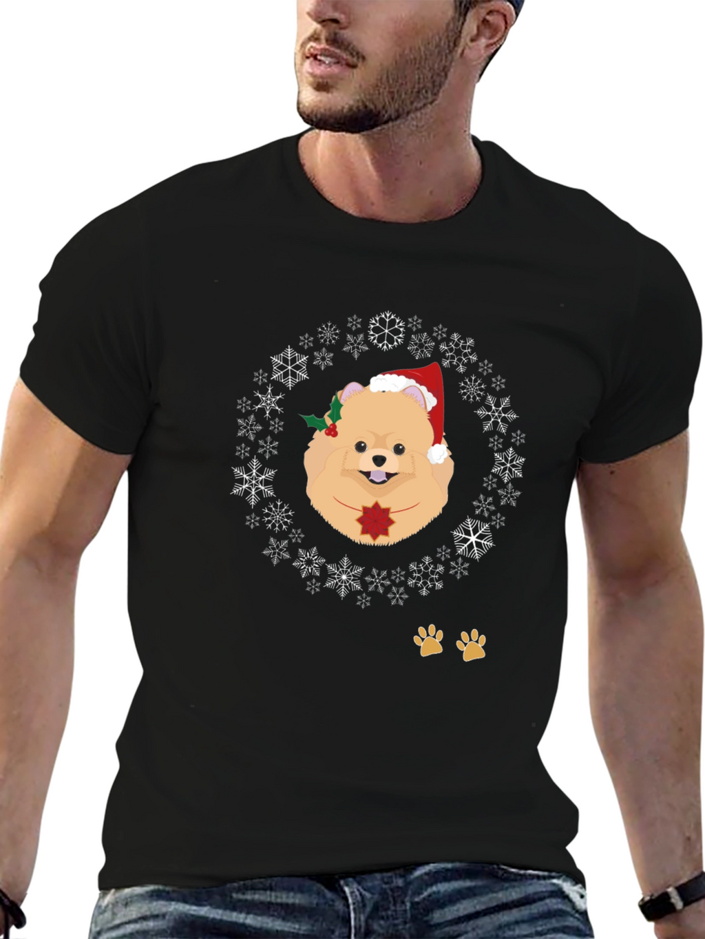 Christmas Dog Graphic Tee