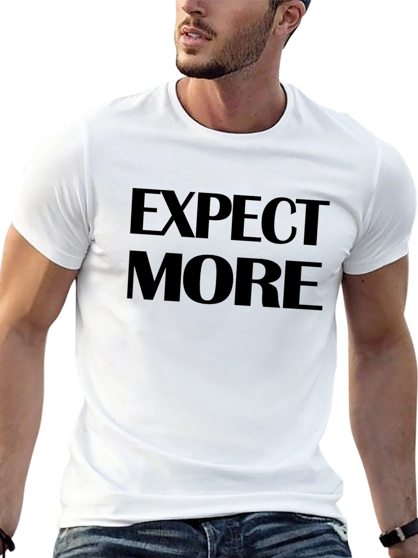 Expect More Black T-Shirt