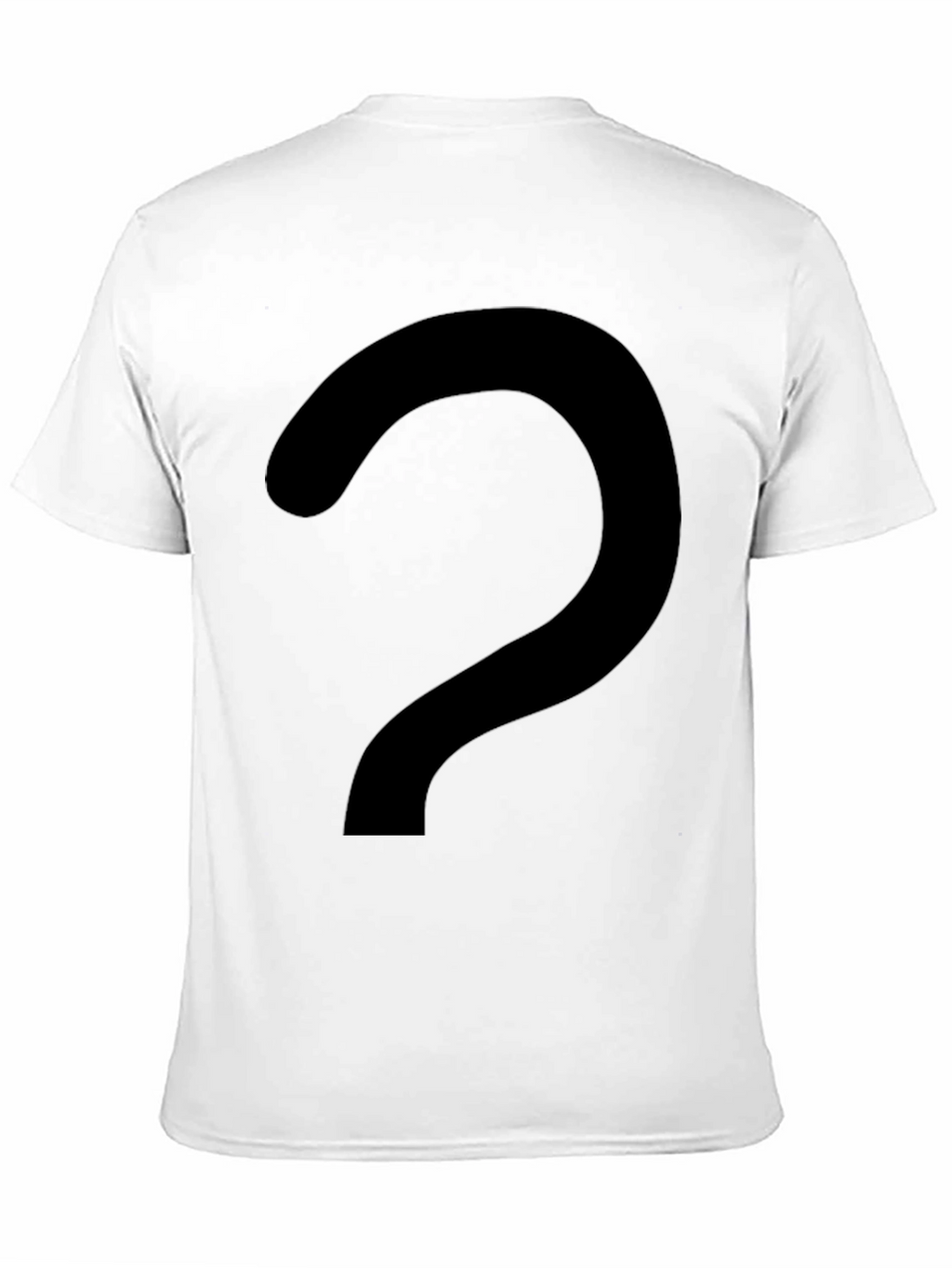 Mystery Black T-Shirt with Question Mark Graphic
