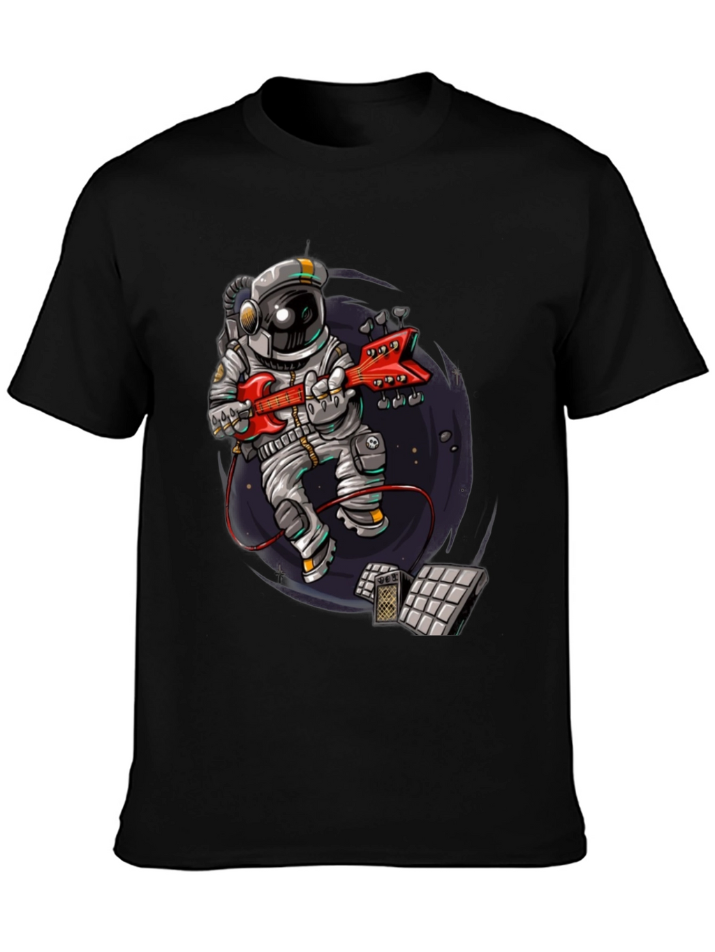 Astronaut Guitar Player Graphic Tee