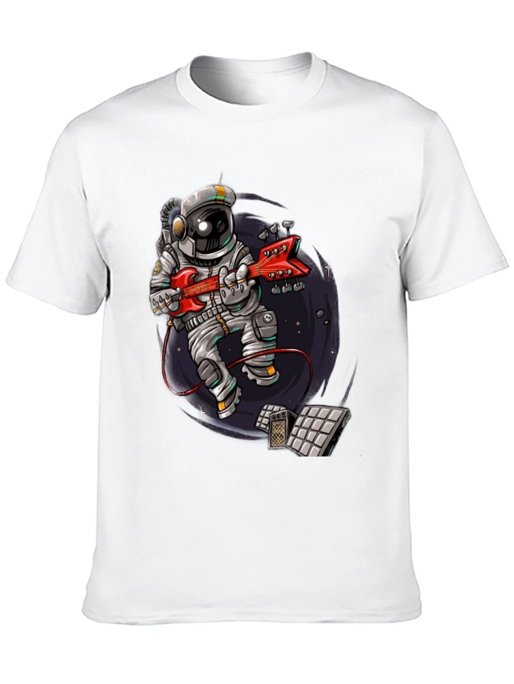 Astronaut Guitar Player Graphic Tee