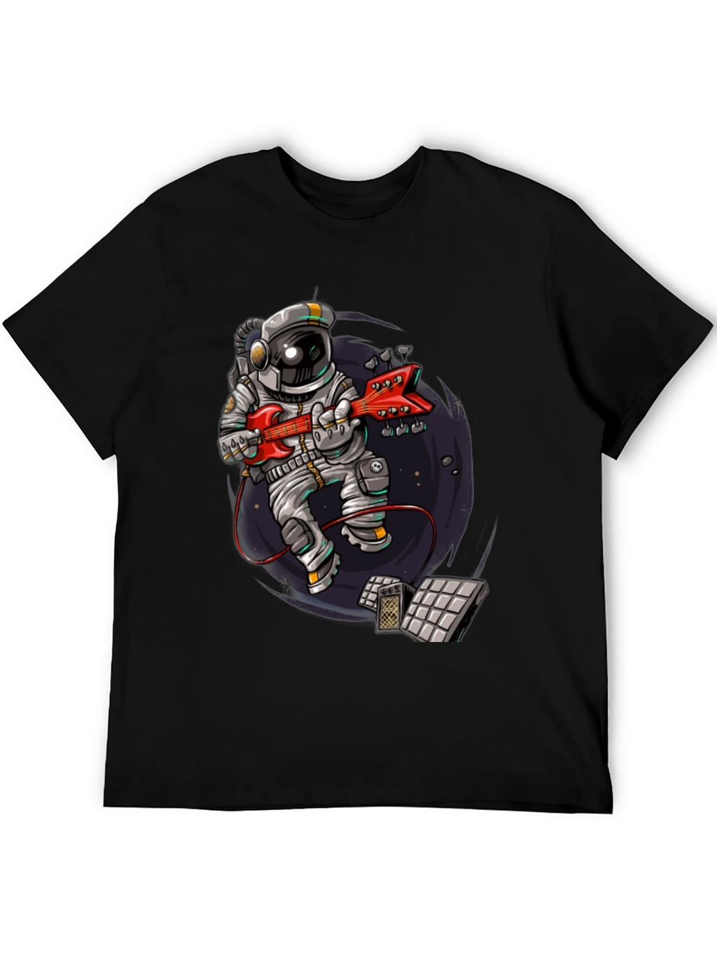 Astronaut Guitar Player Graphic Tee