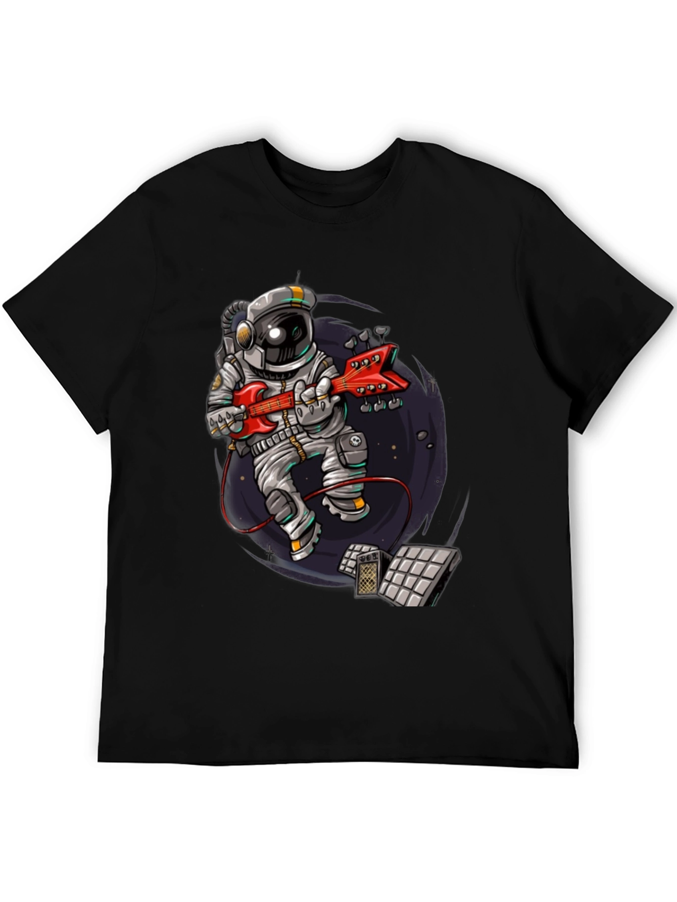 Astronaut Guitar Player Graphic Tee