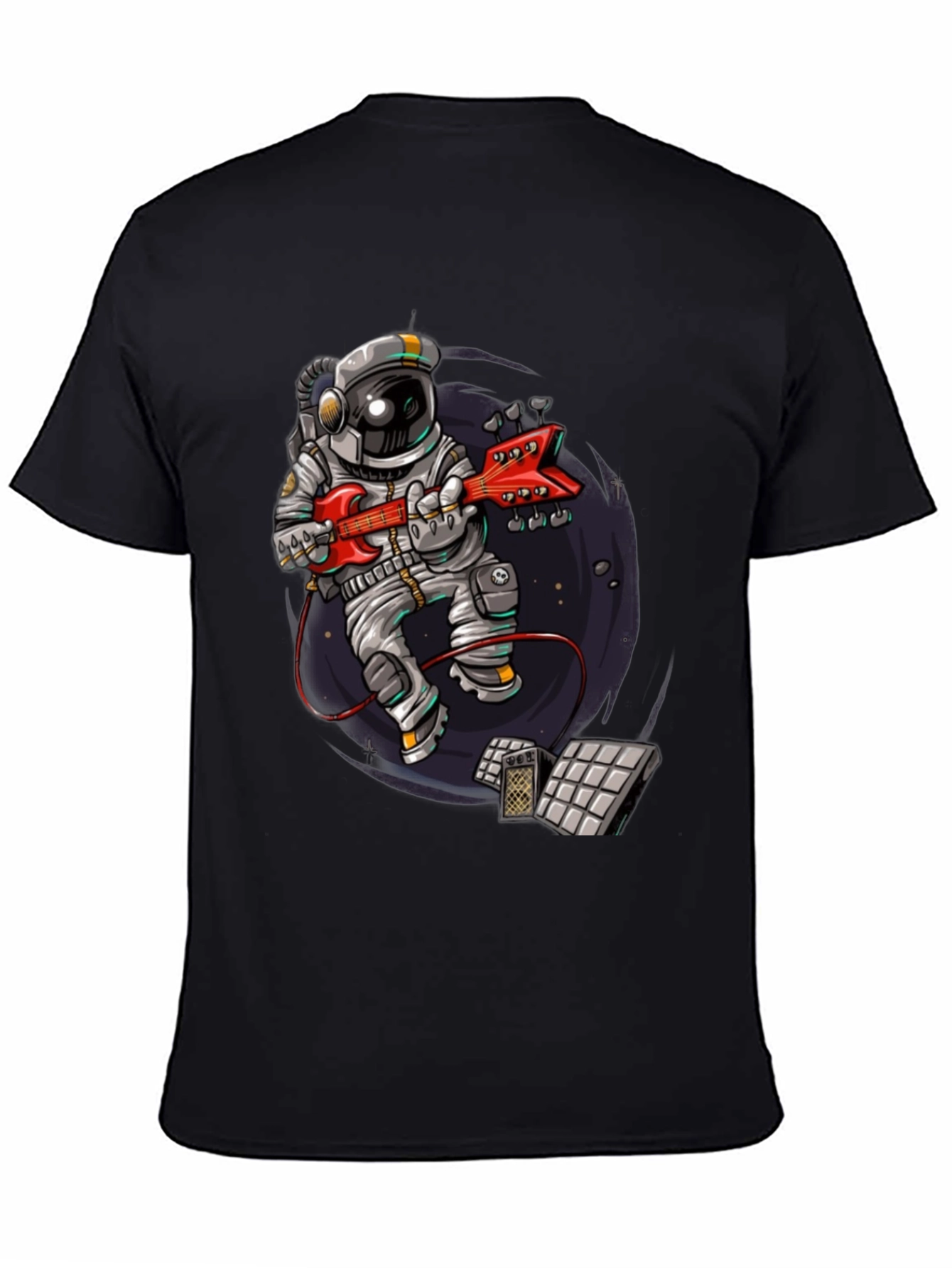 Astronaut Guitar Player Graphic Tee