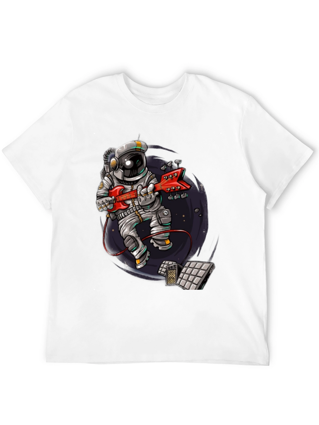 Astronaut Guitar Player Graphic Tee