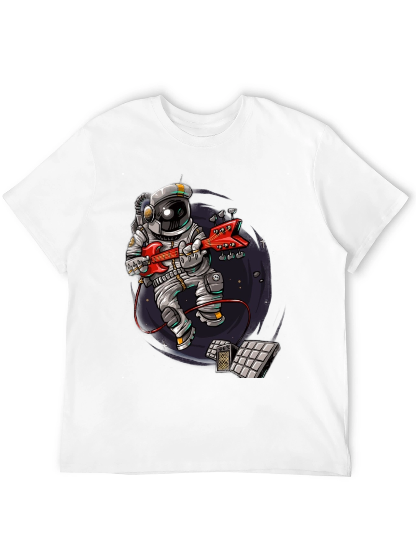 Astronaut Guitar Player Graphic Tee