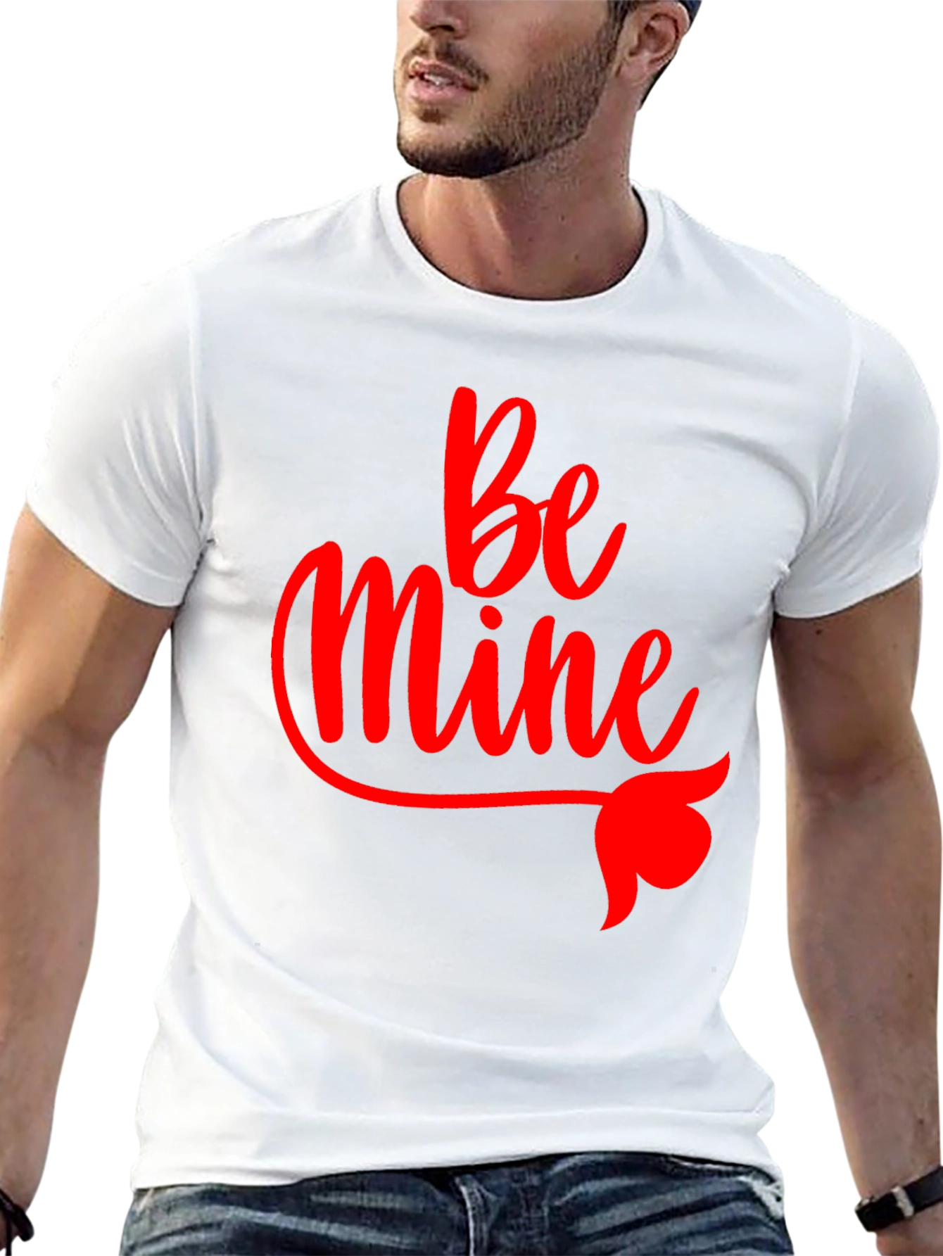 Be Mine Valentines Day Black T-Shirt