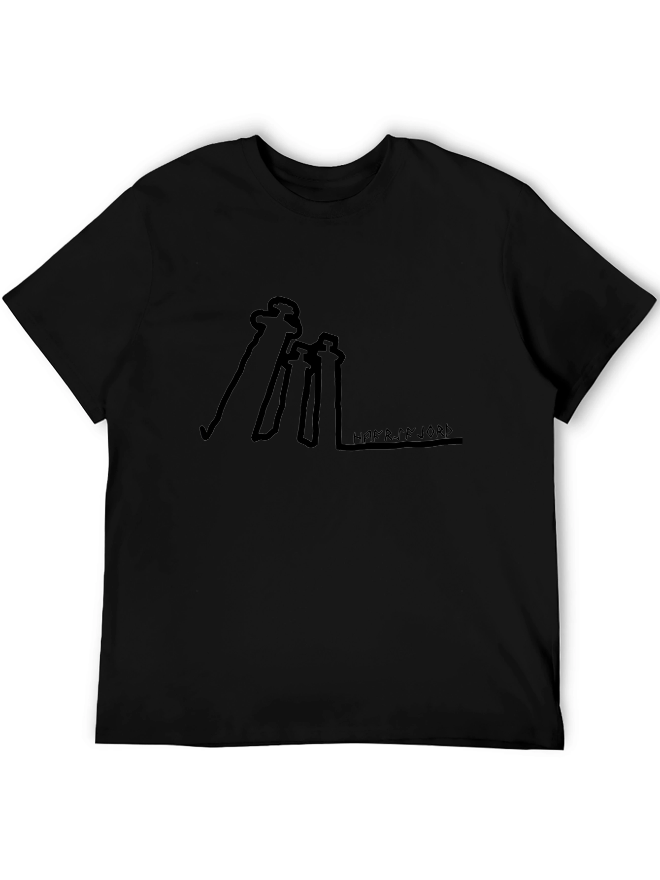 Hafrsfjord Swords T-Shirt - Black Graphic Tee