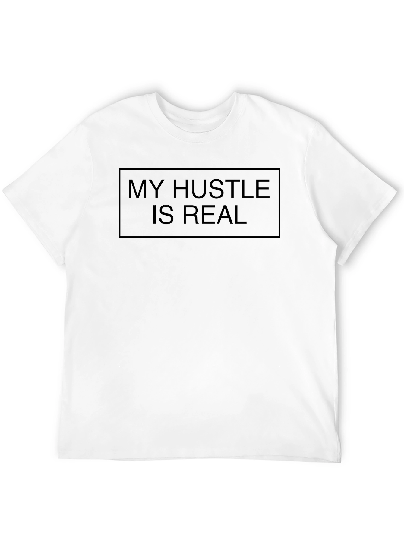 My Hustle is Real - Black Graphic Tee
