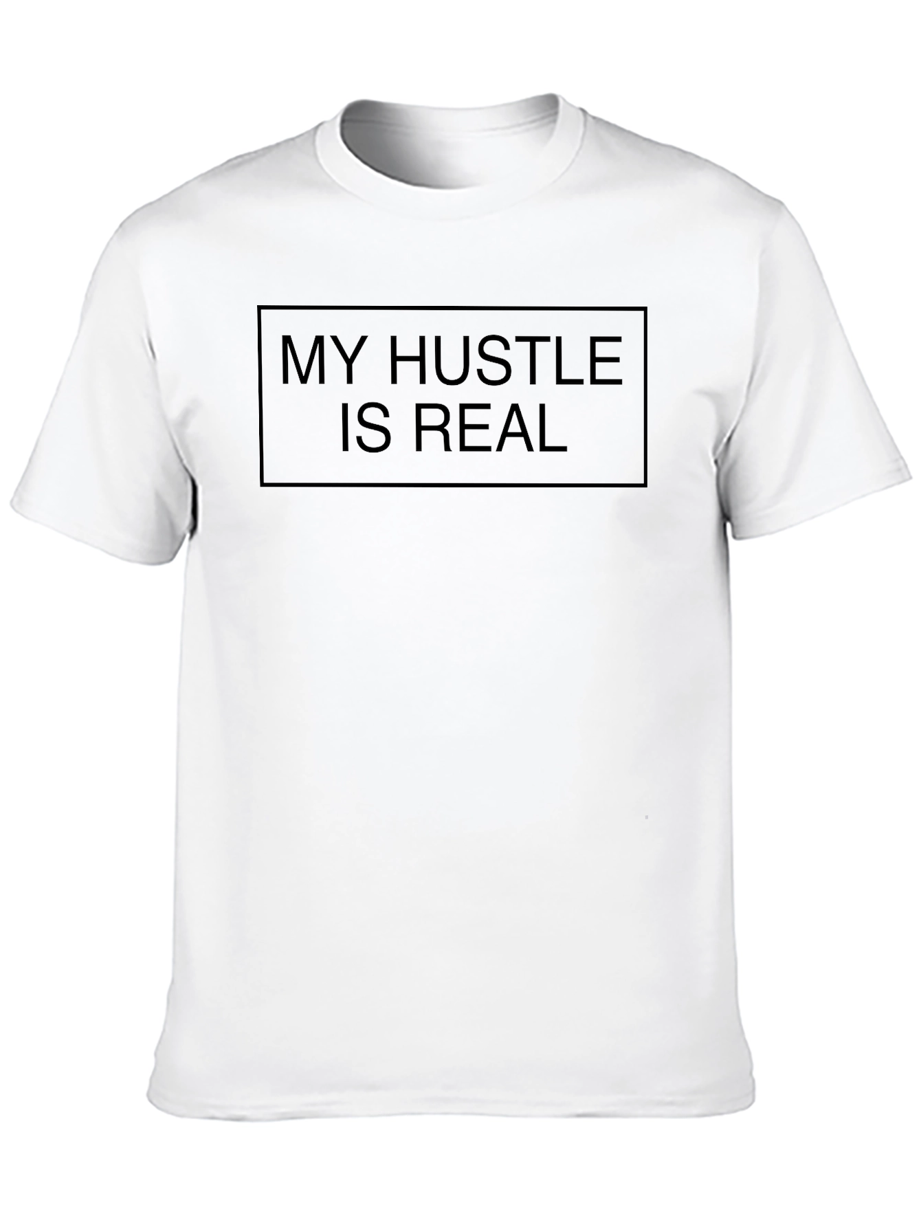 My Hustle is Real - Black Graphic Tee