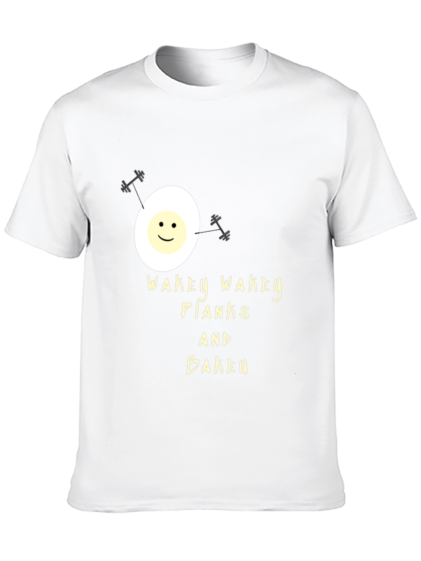 Wakey Wakey Planks & Bakey Black Graphic Tee