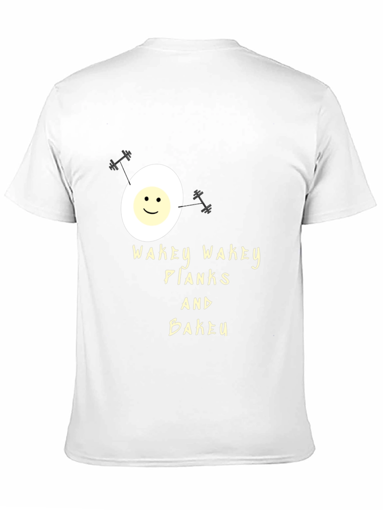 Wakey Wakey Planks & Bakey Black Graphic Tee