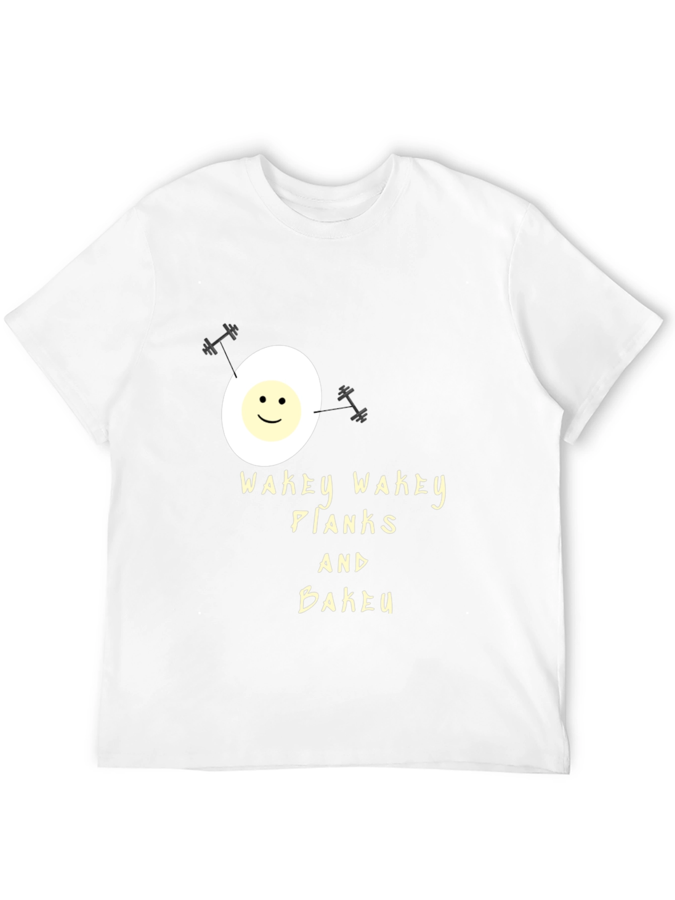 Wakey Wakey Planks & Bakey Black Graphic Tee