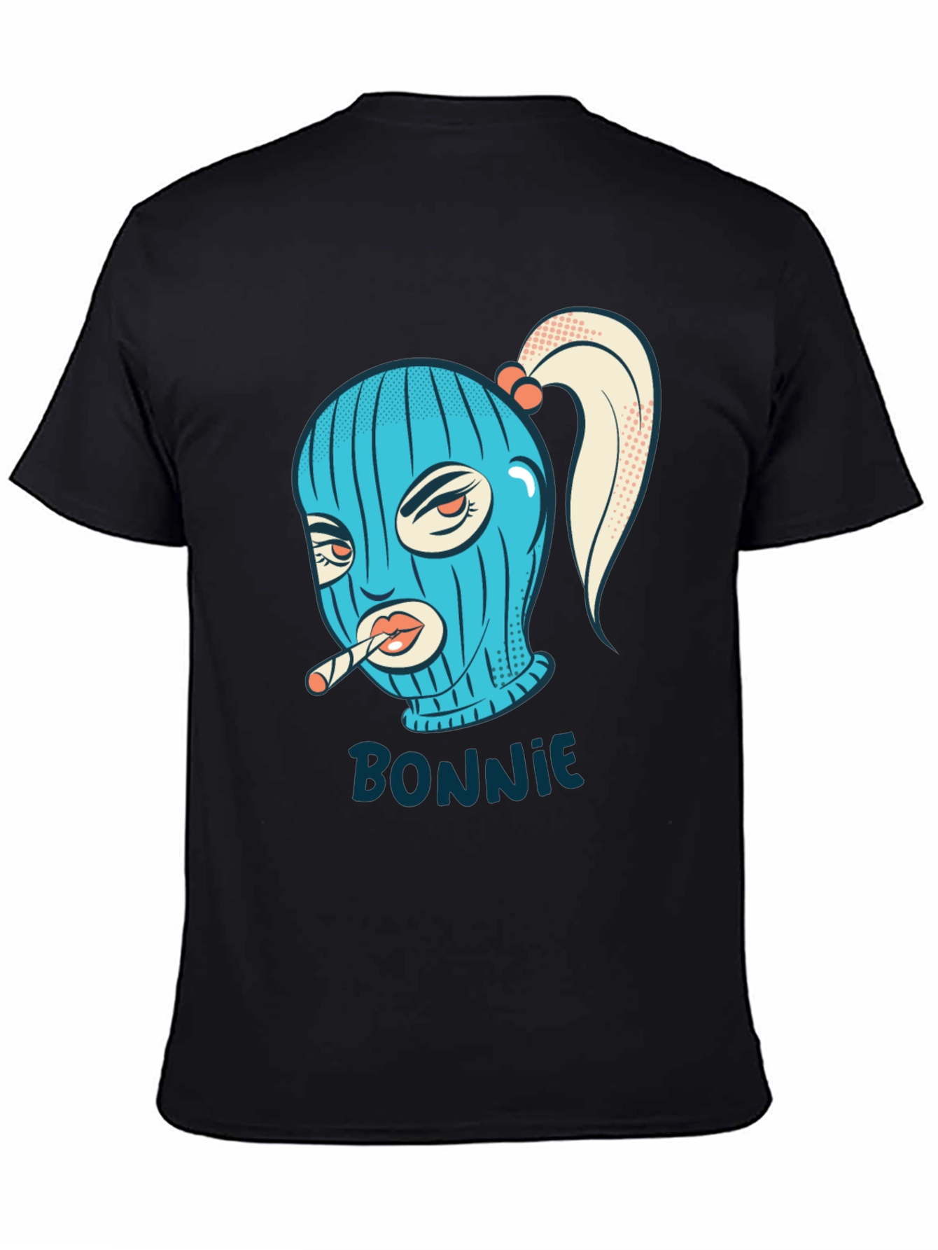 Bonnie Graphic Tee - Black Cotton Blend