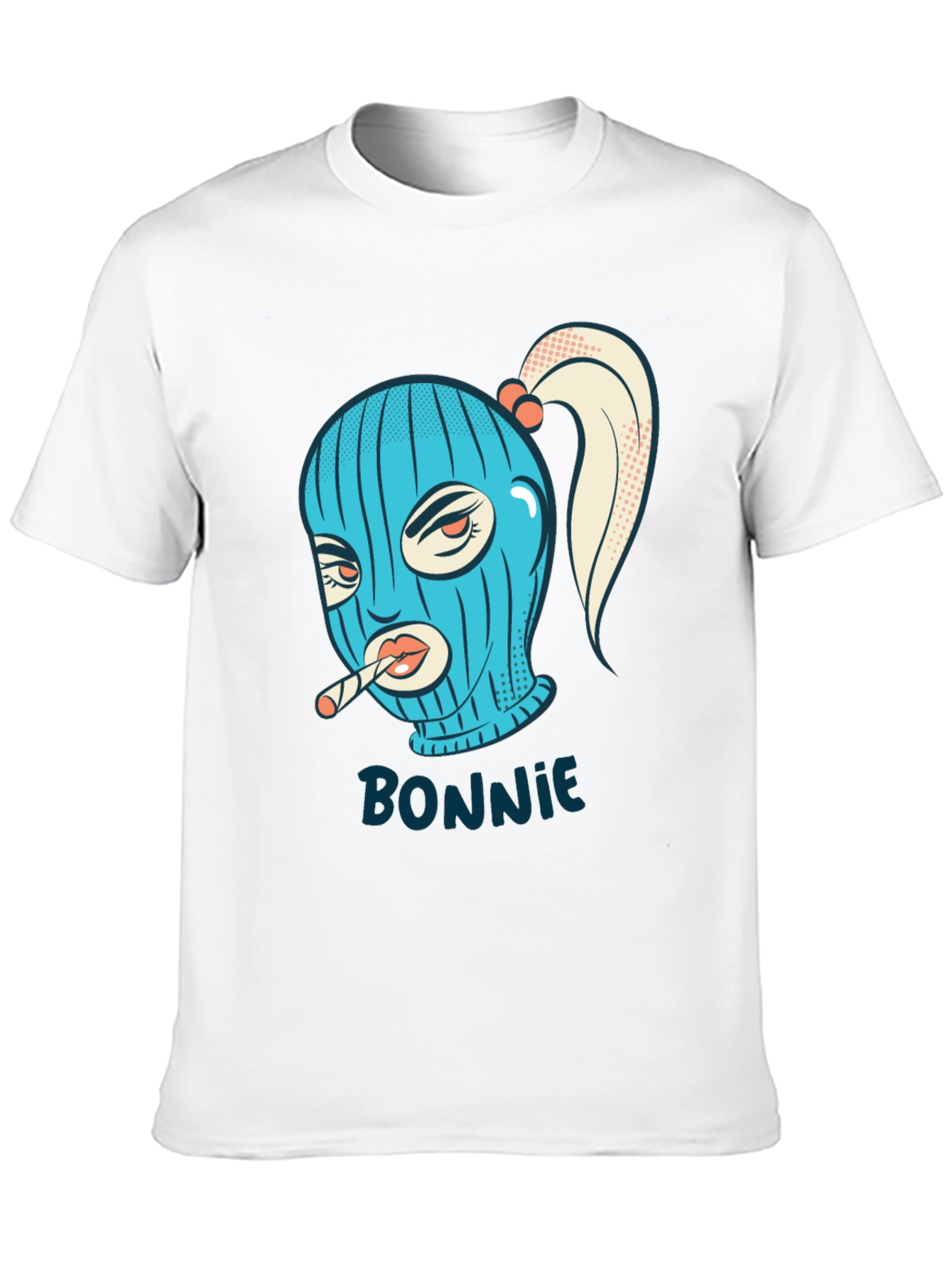 Bonnie Graphic Tee - Black Cotton Blend