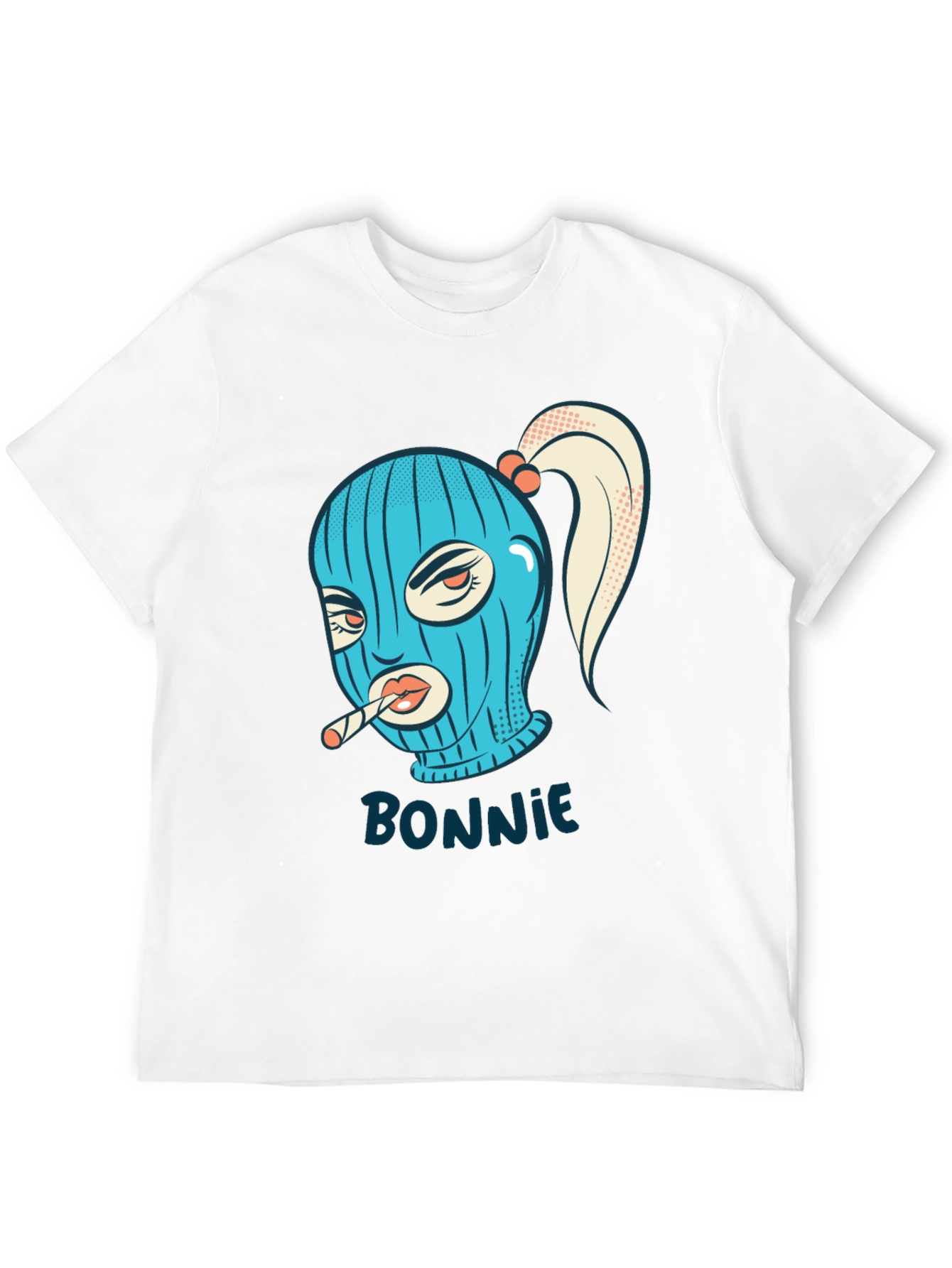 Bonnie Graphic Tee - Black Cotton Blend
