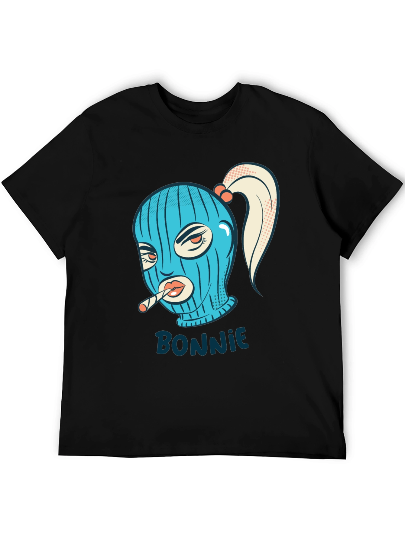 Bonnie Graphic Tee - Black Cotton Blend