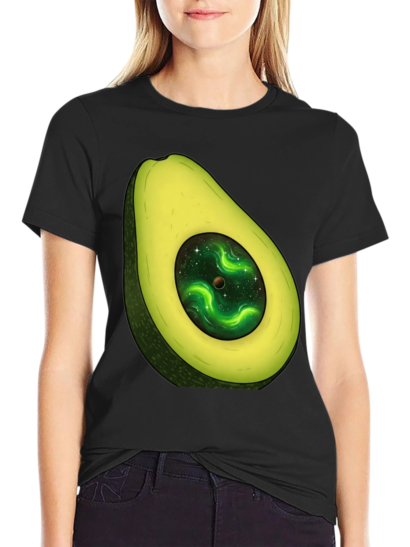 Avocado Galaxy T-Shirt - Stylish Unisex Graphic Tee