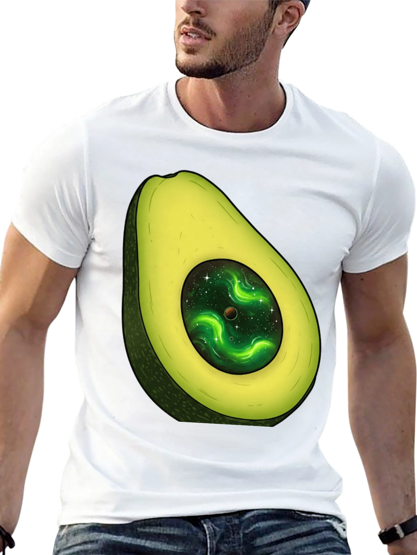 Avocado Galaxy T-Shirt - Stylish Unisex Graphic Tee