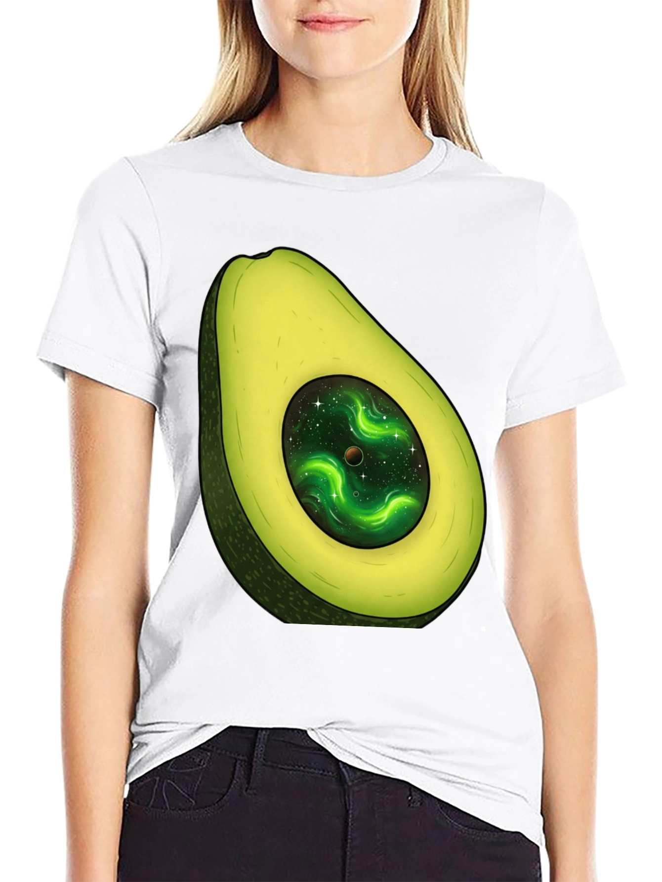 Avocado Galaxy T-Shirt - Stylish Unisex Graphic Tee