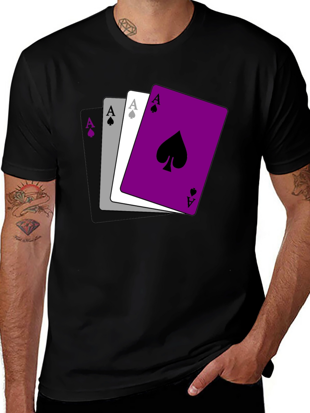 Asexual Pride Ace Cards T-Shirt